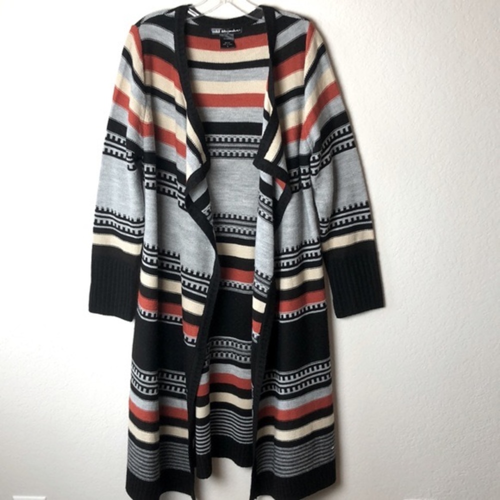 United States Sweaters Long Print Cardigan
